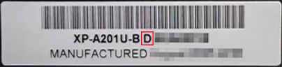 Serial label example