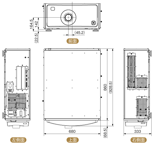 NC1201L-A 外形寸法図