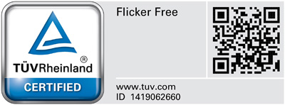 フリッカーフリー設計の認証 (No.1419062660)